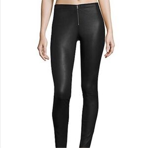 Alice + Olivia Black Leather Leggings